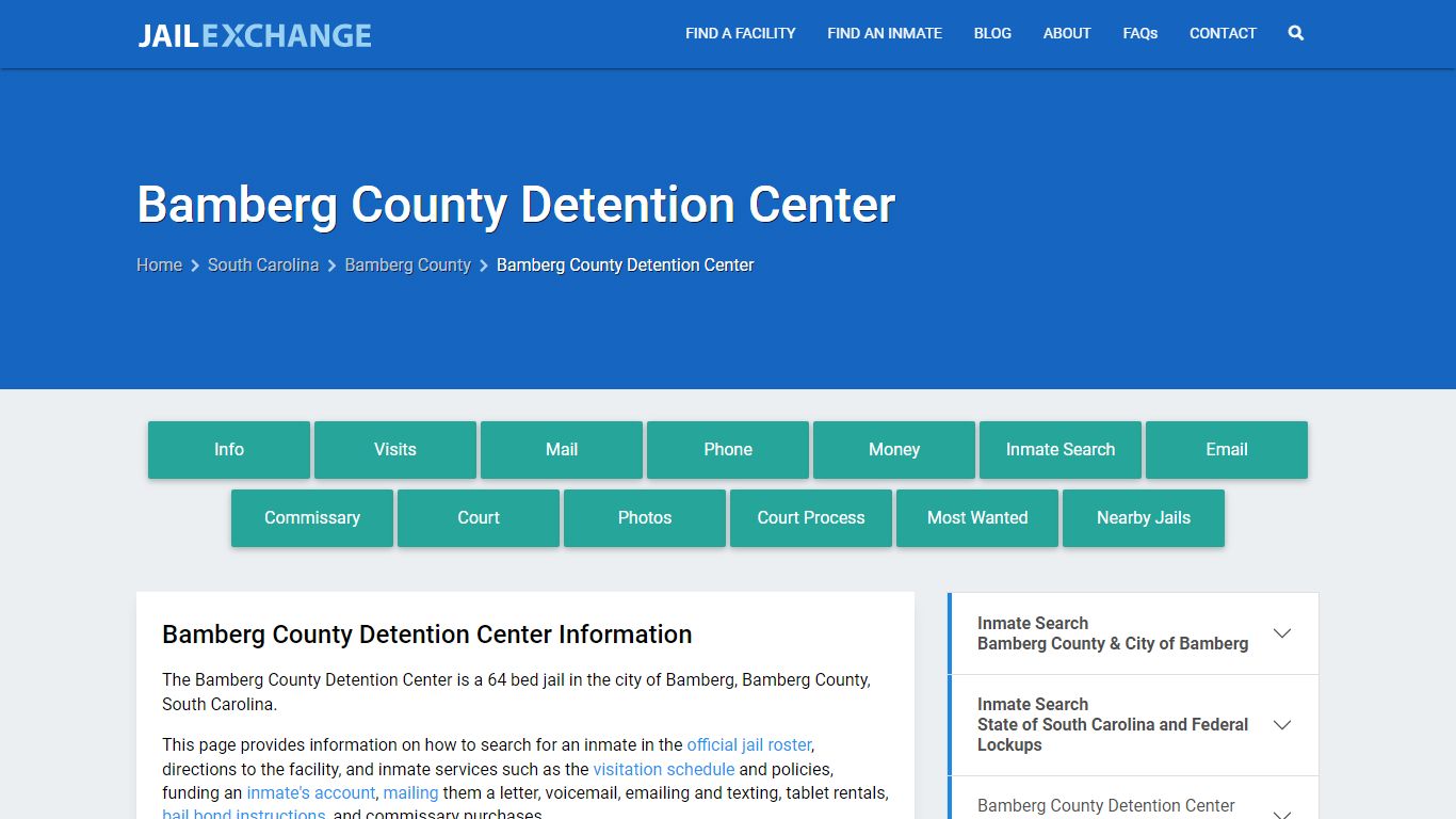 Bamberg County Detention Center - Jail Exchange